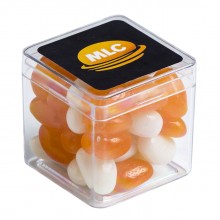 MINI JELLY BEANS IN CUBE 60G (Corp Coloured or Mixed Coloured Jelly Beans)